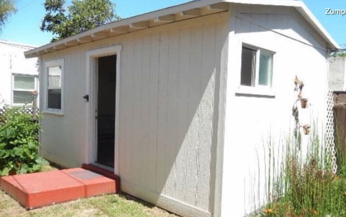 Backyard shed in San Diego up for rent
